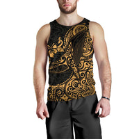 Polynesian Hawaii Men's Tank Top - Polynesian Golden Humpback Whale - Polynesian Pride