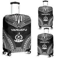 Vanuatu Polynesian Chief Luggage Cover - Black Version Black - Polynesian Pride