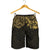 New Zealand All Over Print Men'S Shorts, Maori Polynesian Tattoo Gold Gold - Polynesian Pride