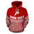 Yap Polynesian Custom Hoodie Red Pride Map nd Seal - Polynesian Pride