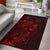 Fiji Area Rugs Turtle Hibiscus Red Red - Polynesian Pride