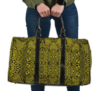 Polynesian Lauhala Mix Yellow Hawaii Travel Bag Travel Bag One size Yellow - Polynesian Pride