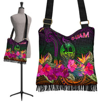 Guam Polynesian Crossbody Boho Handbag - Summer Hibiscus - Polynesian Pride