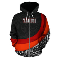 French Polynesia Zip up Hoodie Tahiti Islands - Polynesian Pride
