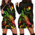 Yap Polynesian Hoodie Dress - Turtle With Blooming Hibiscus Reggae Reggae - Polynesian Pride