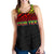 American Samoa Custom Personalised Women's Racerback Tank - Polynesian Reggae Black - Polynesian Pride