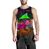 Tokelau Personalised Men's Tank Top - Summer Hibiscus - Polynesian Pride