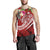 The Philippines Men's Tank Top - Summer Plumeria (Red) - Polynesian Pride