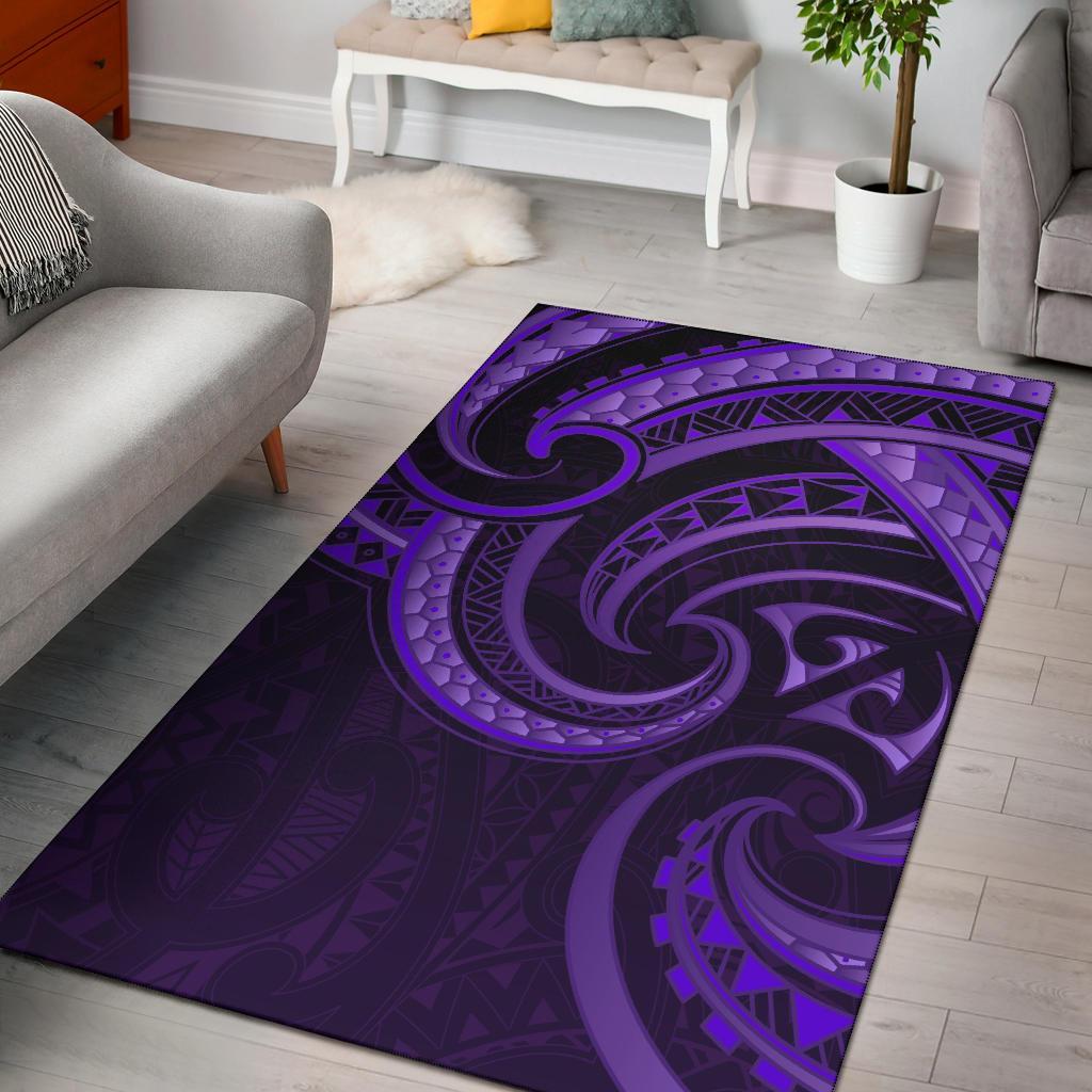 New Zealand Maori Mangopare Area Rug Polynesian - Purple Purple - Polynesian Pride