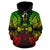 Fiji Polynesian ll Over Hoodie Map Reggae - Polynesian Pride