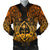 Guam Polynesian Men Bomber Jacket - Gold Turtle Homeland - Polynesian Pride