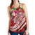 Guam Polynesian Women's Racerback Tank - Summer Plumeria (Black) - Polynesian Pride