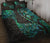 Aotearoa Maori Quilt Bed Set Silver Fern Koru Vibes Green - Polynesian Pride