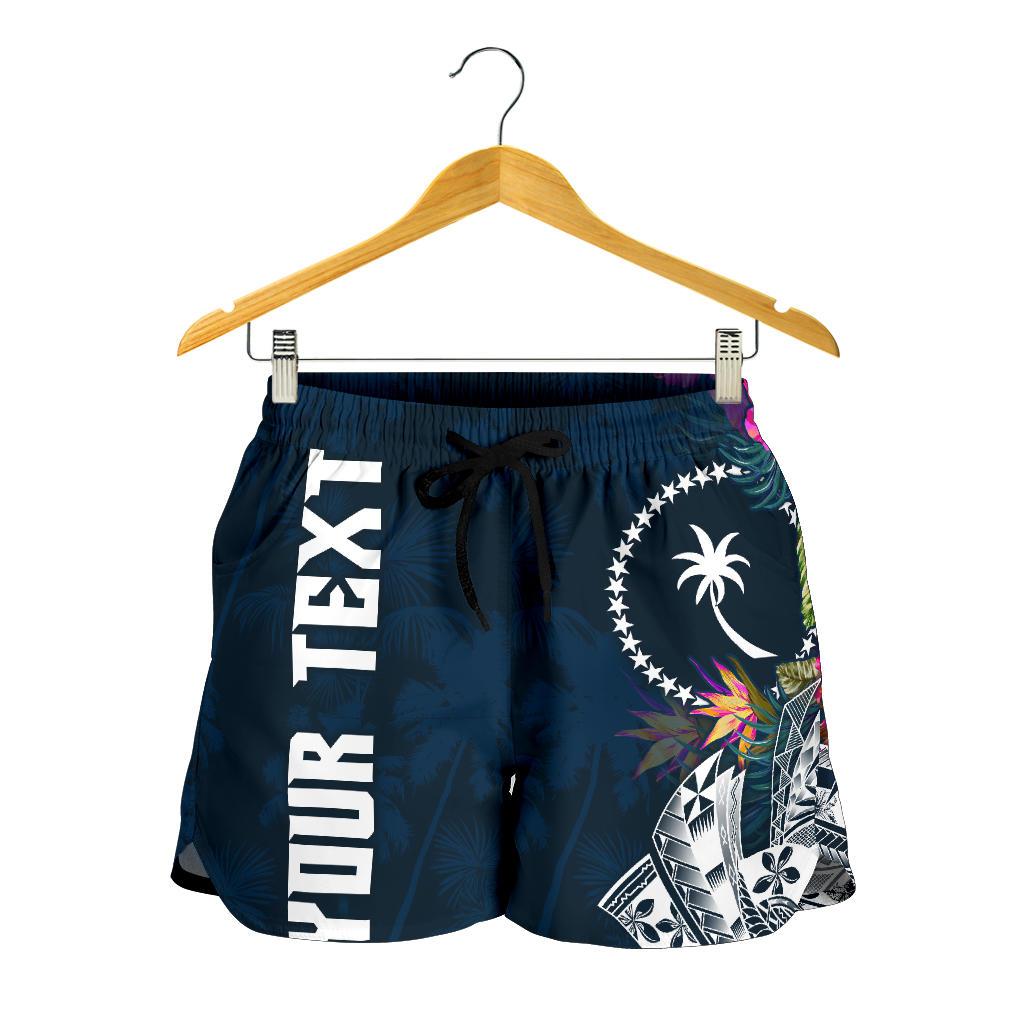 Chuuk Custom Personalised Women's Shorts - Summer Vibes - Polynesian Pride