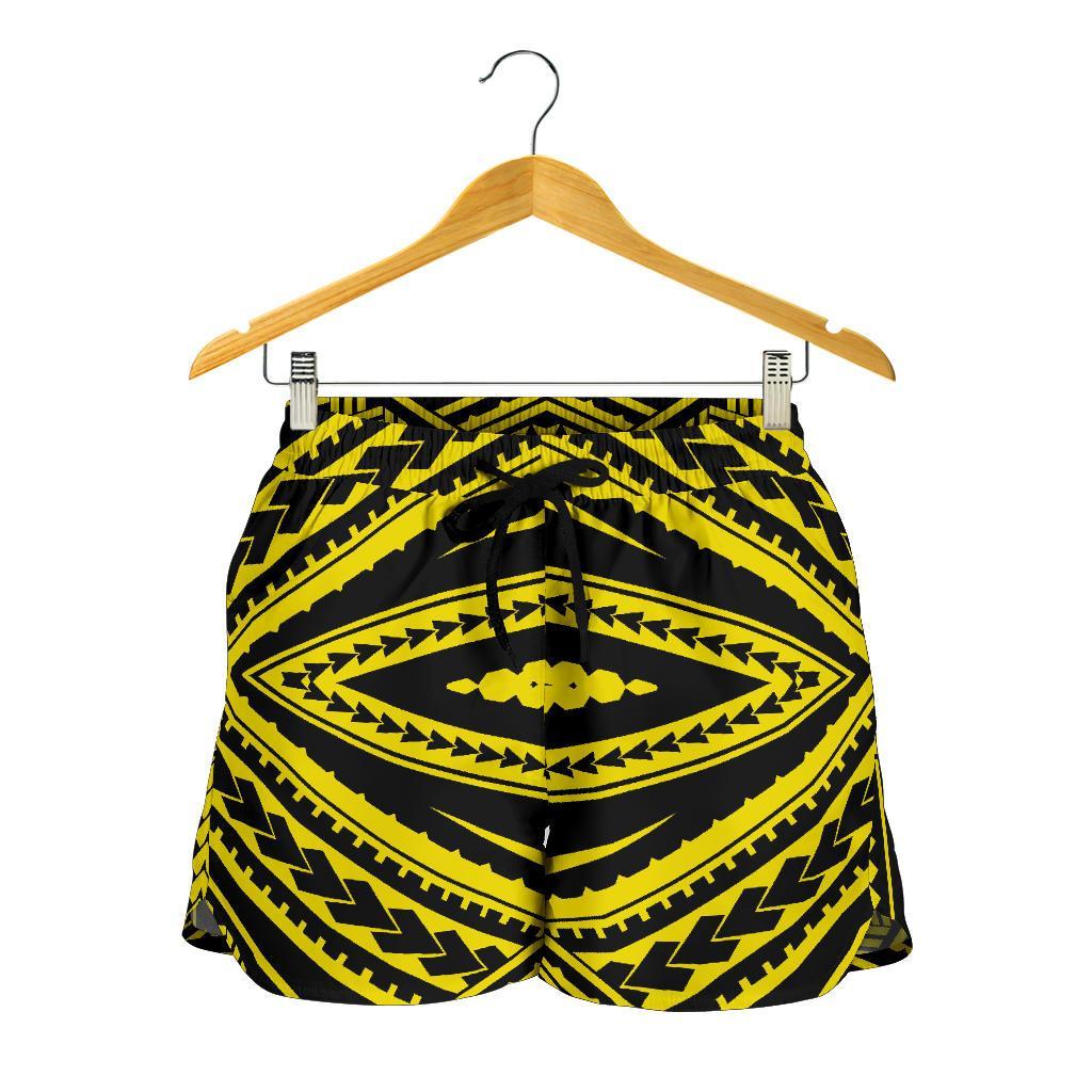 Polynesian Tatau Yellow Women's Short - Polynesian Pride