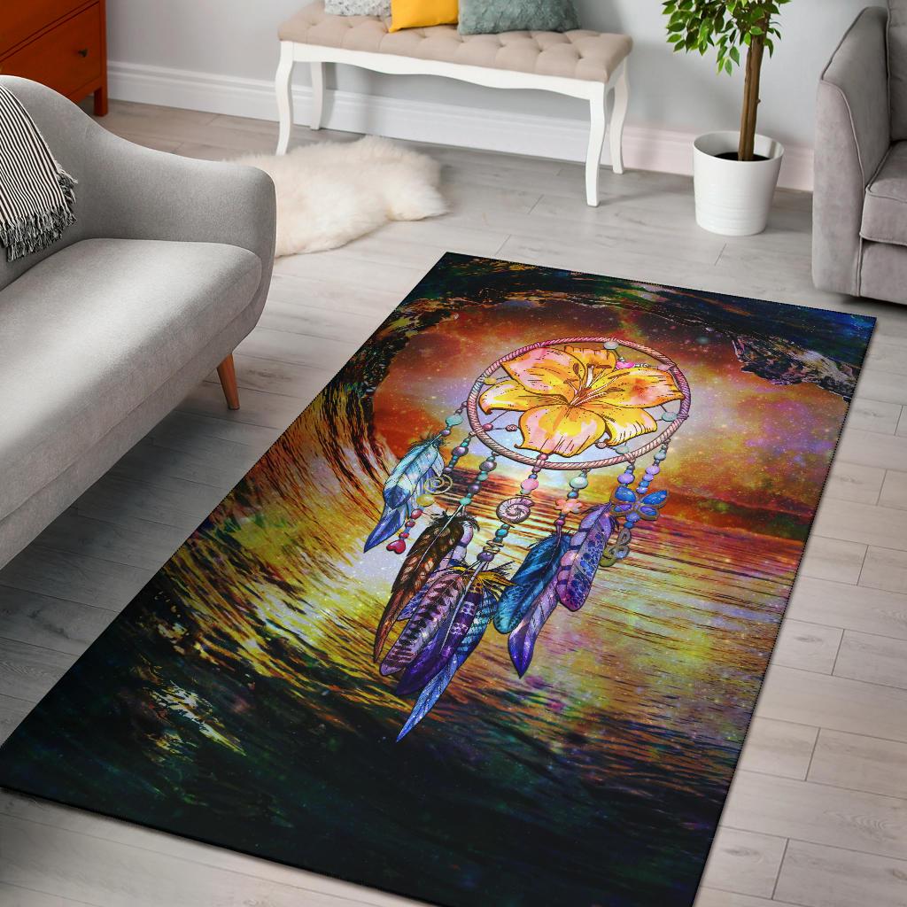 Dreamcatcher Hibiscus Area Rug - Polynesian Pride