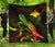 Papua New Guinea Polynesian Premium Quilt - Turtle With Blooming Hibiscus Reggae - Polynesian Pride