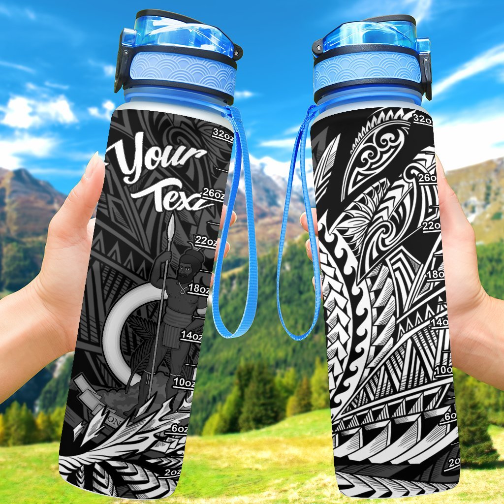 Vanuatu Custom Personalised Hydro Tracking Bottle - Wings Style Hydro Tracking Bottle - Vanuatu 32oz Large Black - Polynesian Pride