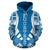 Yap All Over Custom Hoodie Blue Flag Tattoo Style - Polynesian Pride