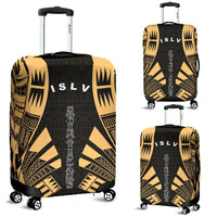 Society Islands Luggage Cover - Polynesian Tattoo Gold Gold - Polynesian Pride