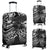 American Samoa Polynesian Custom Personalised Luggage Cover - Eagle Tribal Pattern Black - Polynesian Pride