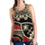 Guam Women's Racerback Tank - Polynesian Pattern Vintage Style Black Color Black - Polynesian Pride