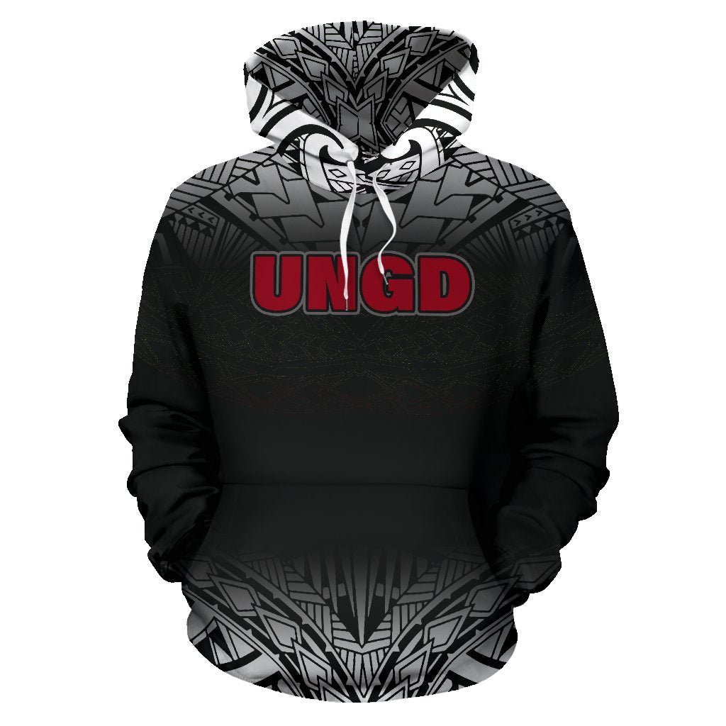 UNGD All Over Hoodie Black - Polynesian Pride