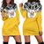 Niue Women's Hoodie Dress - Polynesian Design Yellow - Polynesian Pride