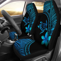 Hawaii Car Seat Covers - Hawaii Turtle Plumeria Blue - Polynesian Pride