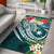 The Philippines Area Rug - Summer Plumeria (Turquoise) Turquoise - Polynesian Pride