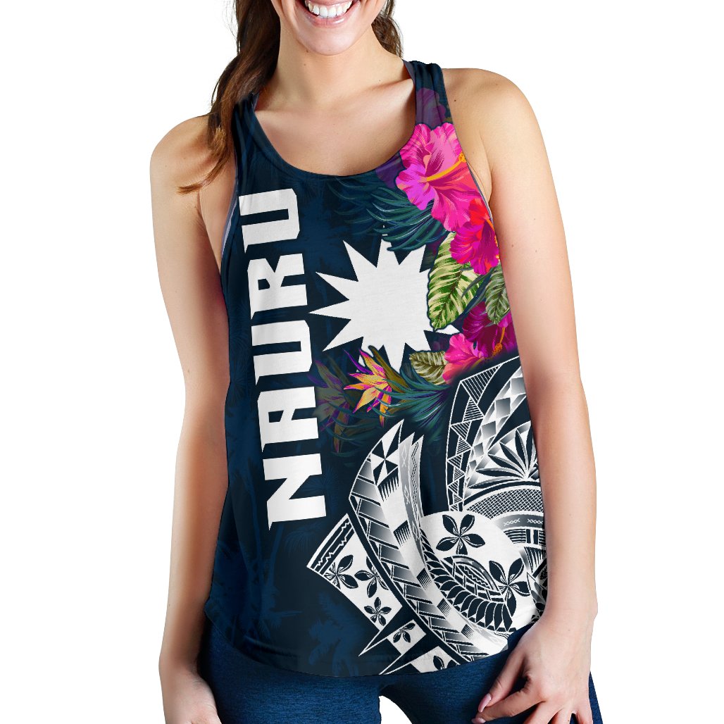 Nauru Women's Racerback Tank - Summer Vibes - Polynesian Pride