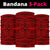 Polynesian Seamless Red Bandana 3 - Pack - Polynesian Pride