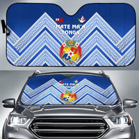 Mate Ma'a Tonga Rugby Auto Sun Shades Polynesian Creative Style - Blue Auto Sun Shade Universal Fit Blue - Polynesian Pride
