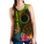 Cook Islands Polynesian Women's Racerback Tank - Hibiscus and Banana Leaves - Polynesian Pride