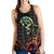 Hawaii Warrior And Helmet Women's Racerback Tank - Polynesian Pride