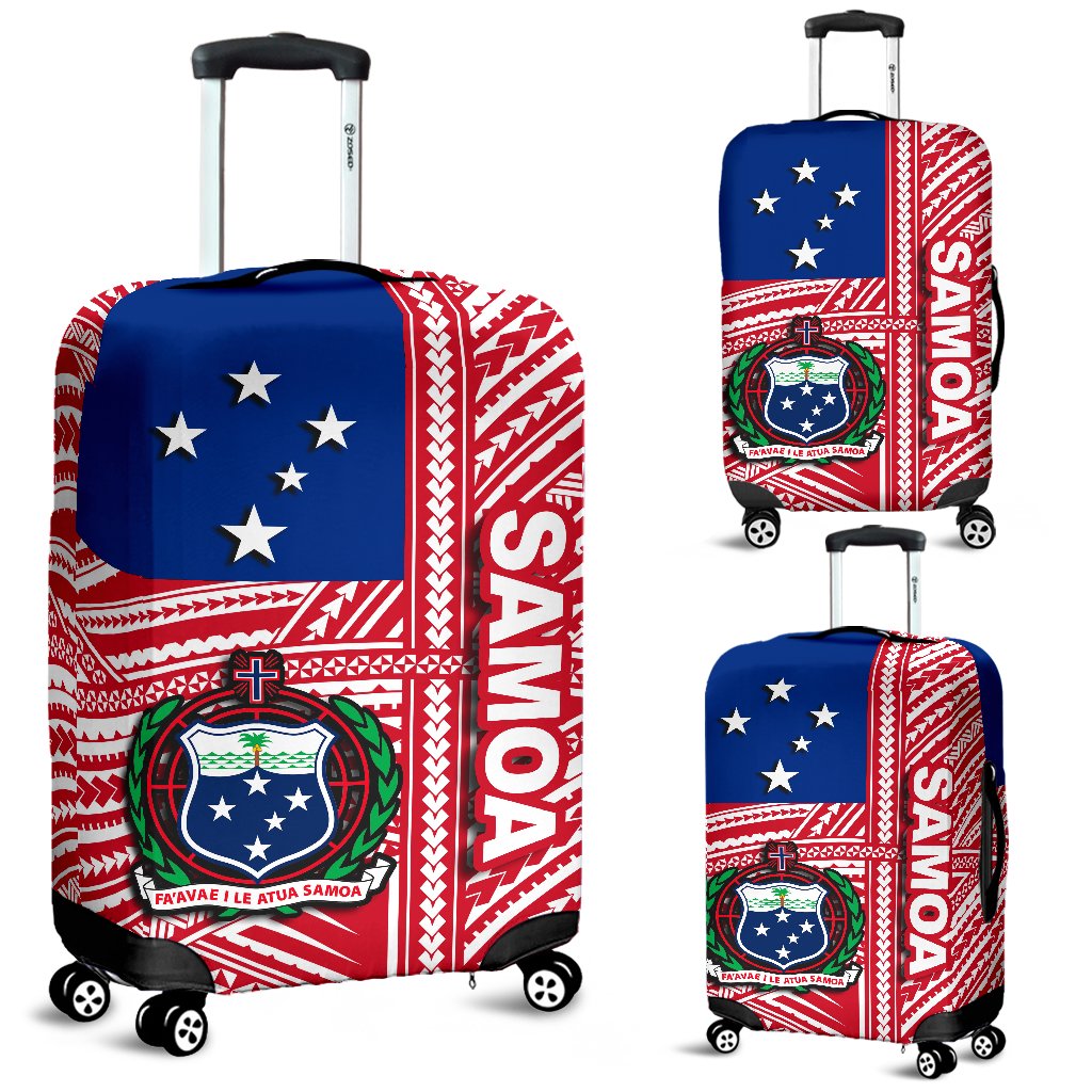 Samoa Flag Polynesian Luggage Covers - Polynesian Pride