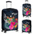 Fiji Polynesian Luggage Covers - Tropical Flower Blue - Polynesian Pride