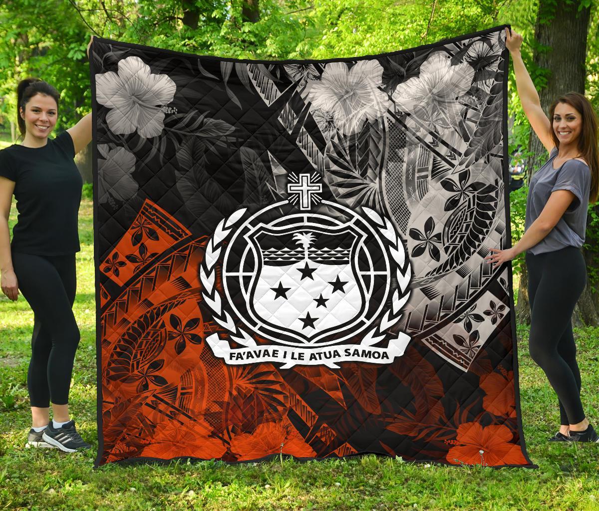 Samoa Polynesian Premium Quilt - Vintage Polynesian Style - Polynesian Pride