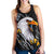 American Samoa Women's Racerback Tank - Eagle Black Black - Polynesian Pride