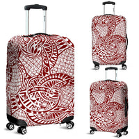 Polynesian Luggage Cover 50 White-Red - Polynesian Pride