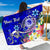 FSM Custom Personalised Sarong - Turtle Plumeria (Blue) One Style One Size Blue - Polynesian Pride