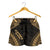 Kanaka Maoli Women's Shorts - Polynesian Chief Gold Version Women Gold - Polynesian Pride