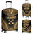 Gambier Islands Polynesian Chief Luggage Cover - Gold Version Gold - Polynesian Pride