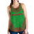 Vanuatu Women's Racerback Tank - Polynesian Chief Flag Version Green - Polynesian Pride