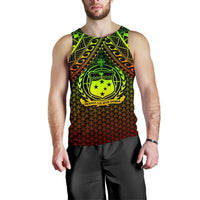 Polynesian Samoa Personalised Men's Tank Top - Reggae Vintage Polynesian Patterns - Polynesian Pride