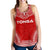 Tonga Women's Racerback Tank - Polynesian Chief Flag Version Red - Polynesian Pride