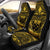 Samoa Car Seat Cover - Samoa Coat Of Arms, Polynesian Tattoo Gold Universal Fit Golden - Polynesian Pride