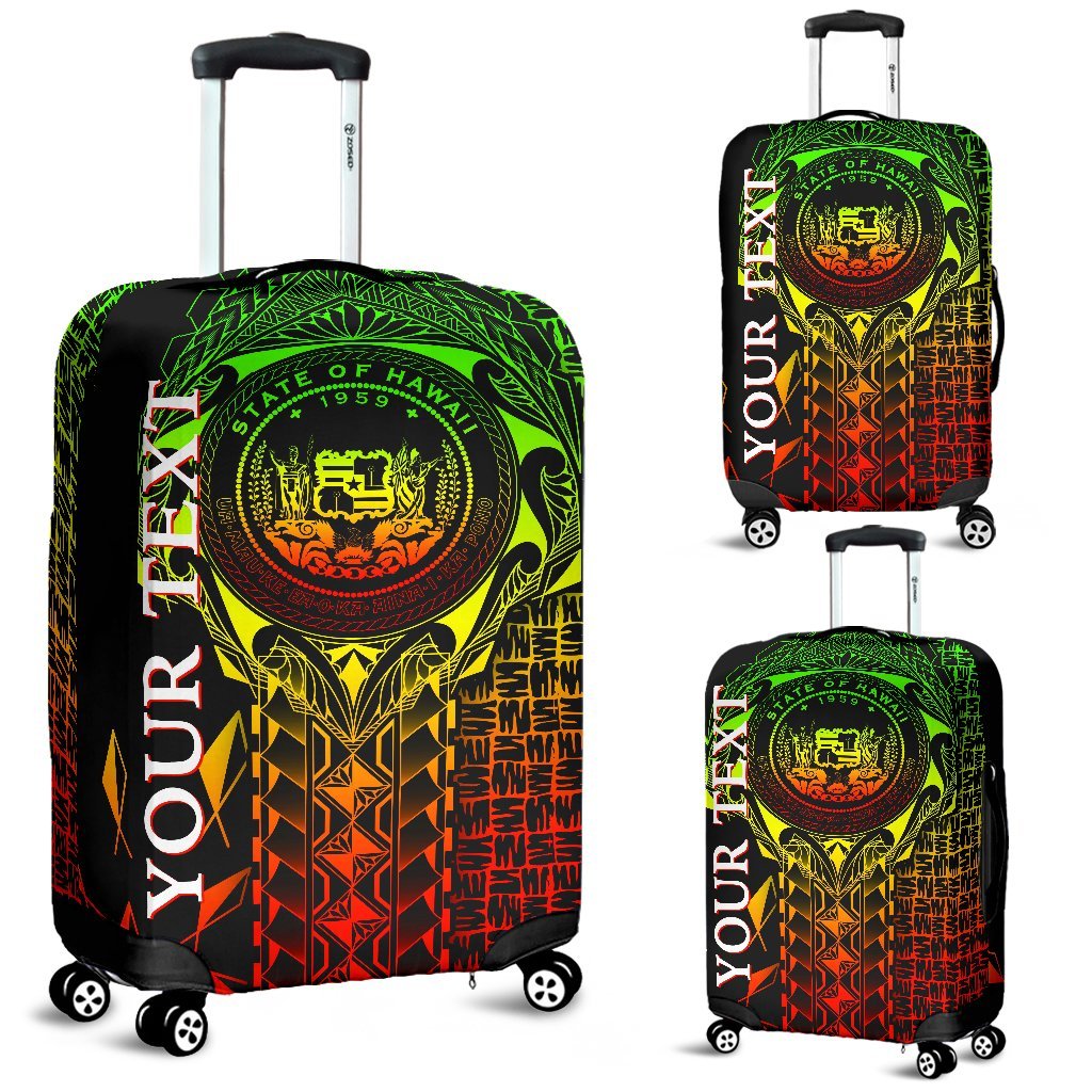Hawaii Custom Personalised Luggage Covers - Hawaii Seal Rocket Style (Reggae) - Polynesian Pride