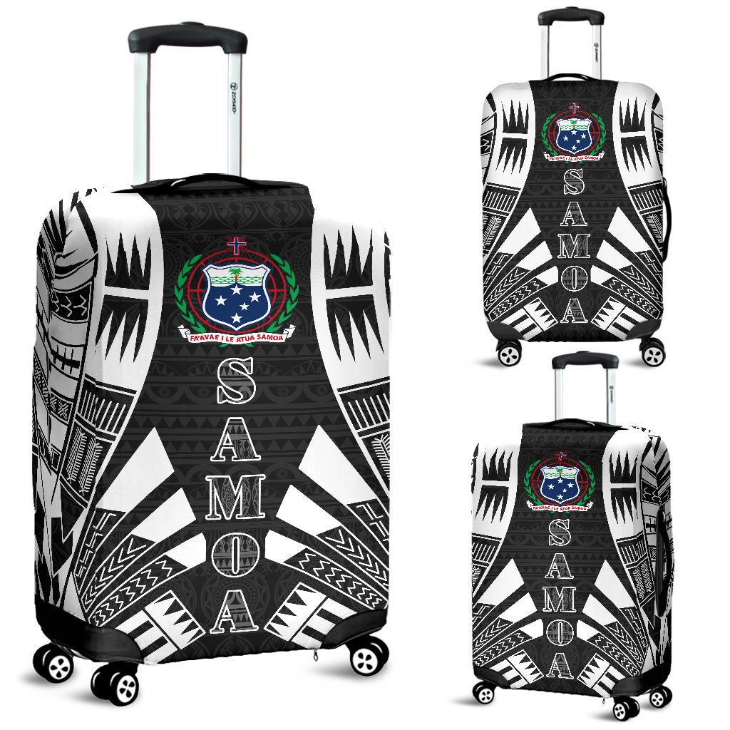 Samoa Luggage Cover - Polynesian Tattoo Black Black - Polynesian Pride