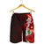 Fiji Polynesian Men's Shorts - Coat Of Arm With Hibiscus - Polynesian Pride